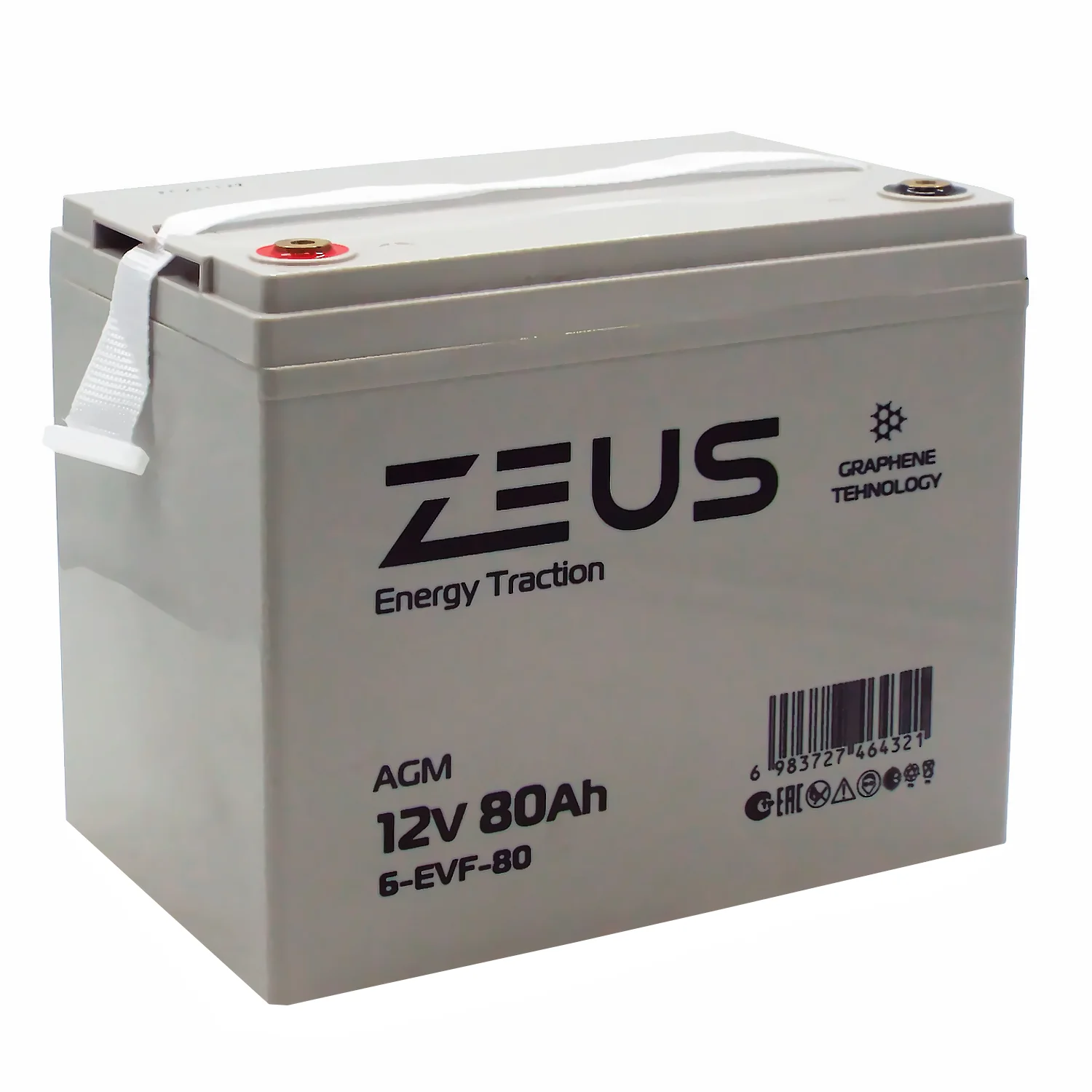 Аккумулятор ZEUS 6-EVF-80 (12V80Ah) тяговый Фото 1