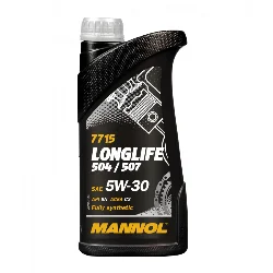 Масло моторное MANNOL Longlife 504/507 5W-30, 1л Фото 1