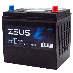 Аккумулятор ZEUS EFB Asia 70D23L 60 Ач о.п. Фото 1