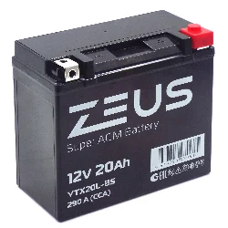 Аккумулятор ZEUS SUPER AGM 20 Ач о.п. (YTX20L-BS) СУПЕР ЦЕНА Фото 1