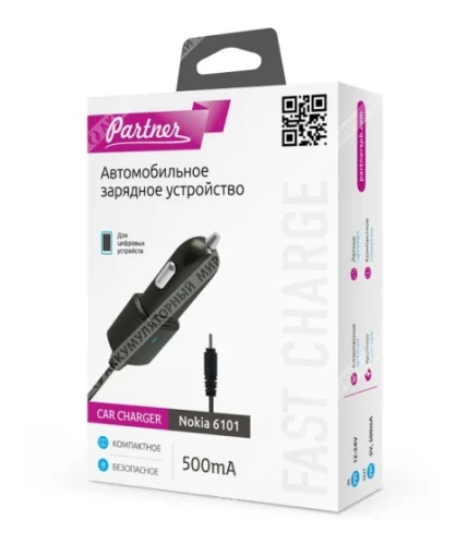 Зарядное устройство Partner Авто miniUSB, 1А РАСПРОДАЖА Фото 1