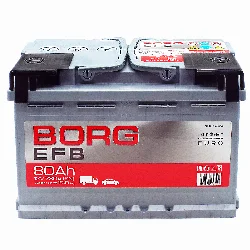 Аккумулятор BORG EFB 80 Ач о.п. Фото 1