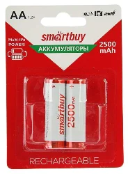 Аккумулятор Smartbuy AA R06 2500 mAh BL*2 Фото 1