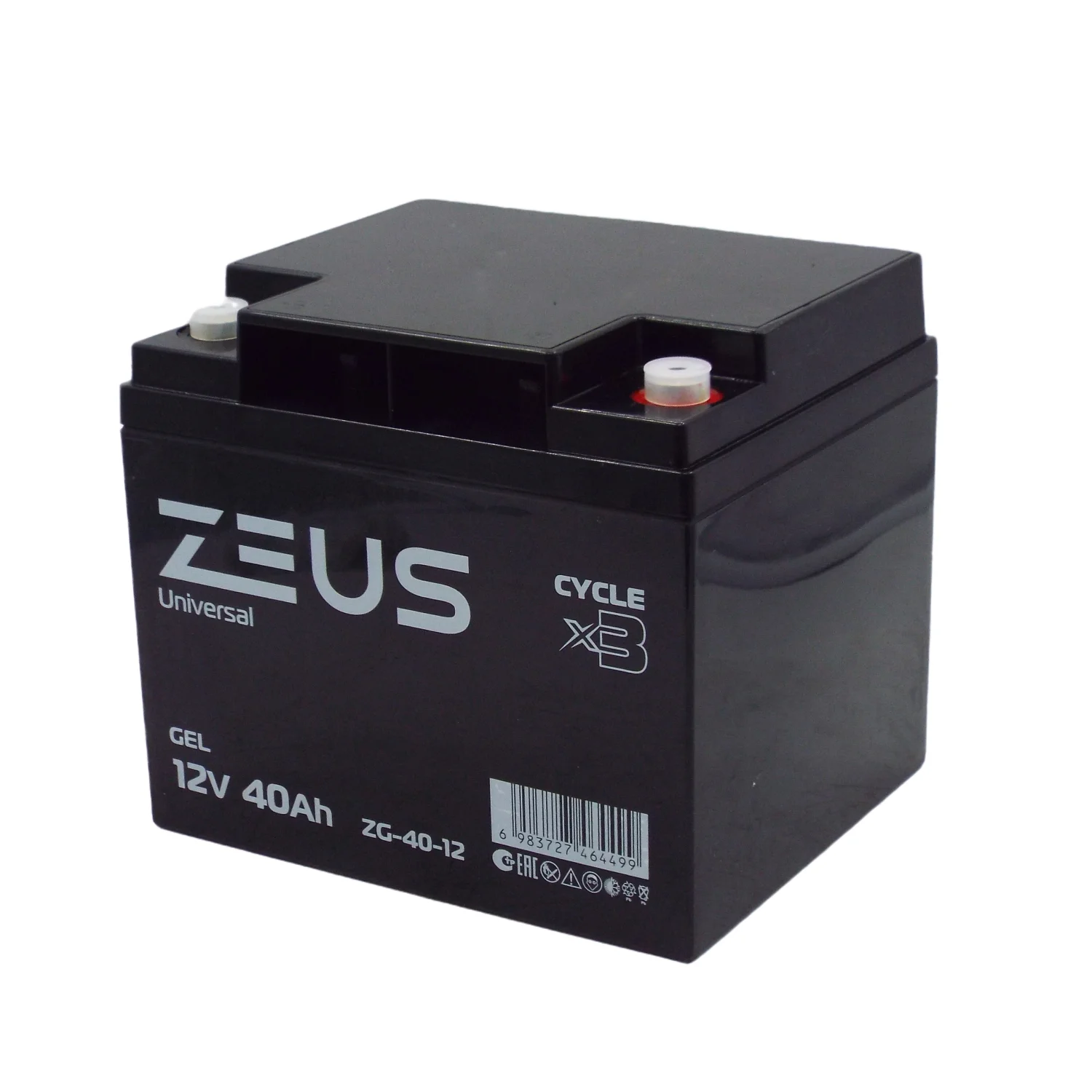 Аккумулятор ZEUS ZG-40-12 GEL (12V40Ah) универсальный Фото 1