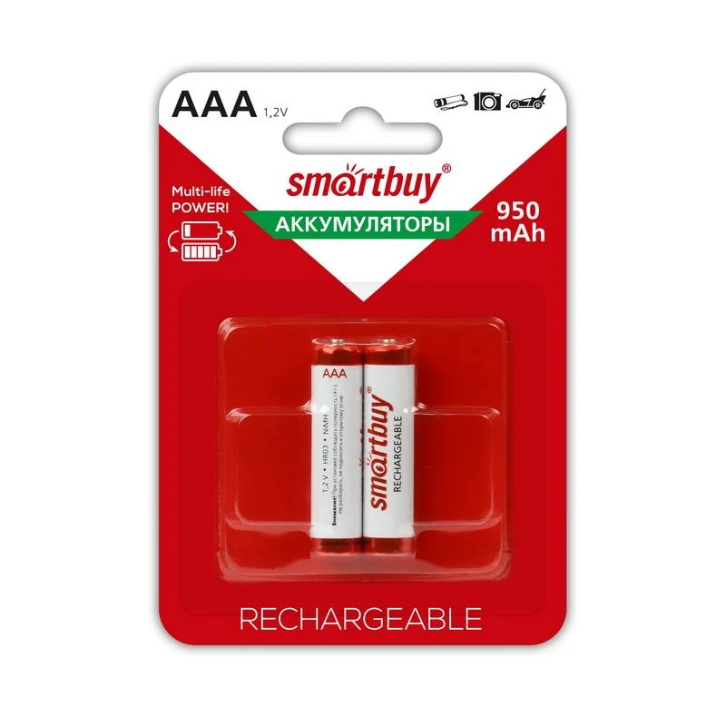 Аккумулятор Smartbuy AAA R03 950 mAh BL*1 Фото 1