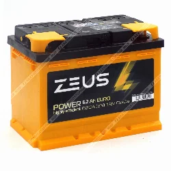 Аккумулятор ZEUS POWER 62 Ач обратн. полярн. Фото 1