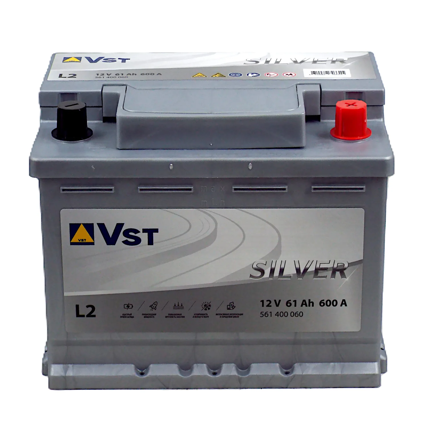 Аккумулятор VST Silver L2 61 Ач о.п. Фото 1