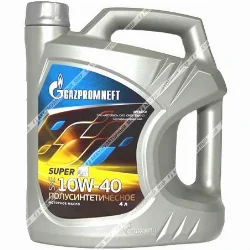 Масло моторное 10w40 Gazpromneft SUPER полусинтетическое 4л Фото 1