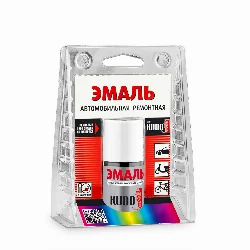 Эмаль автомобильная KUDO 690 снежная королева 15 мл с кисточкой Фото 1