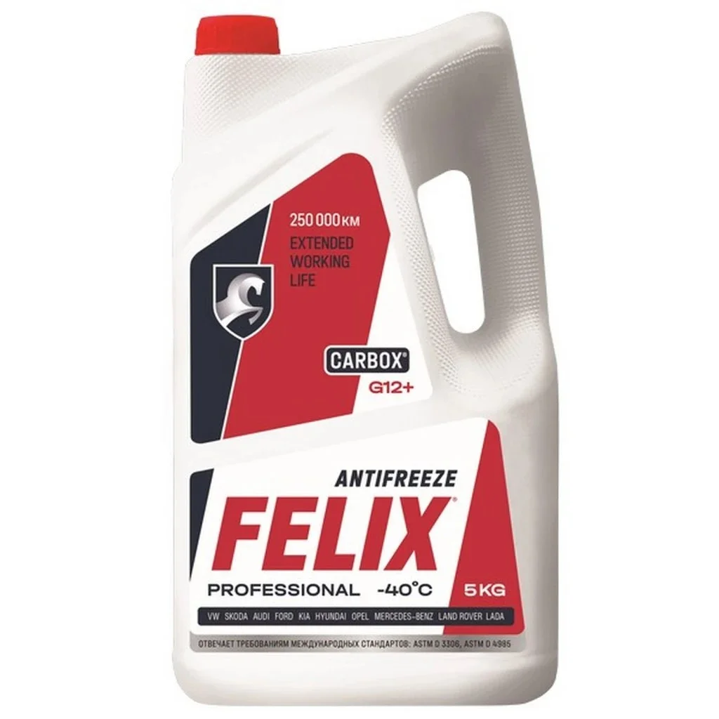 Антифриз FELIX Carbox G12+ красный, 5кг Фото 1