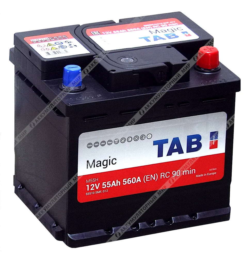 Аккумулятор TAB Magic M55H 55 Ач о.п.