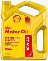 Масло моторное 10W40 Shell Motor Oil полусинтетическое 4л Фото 1