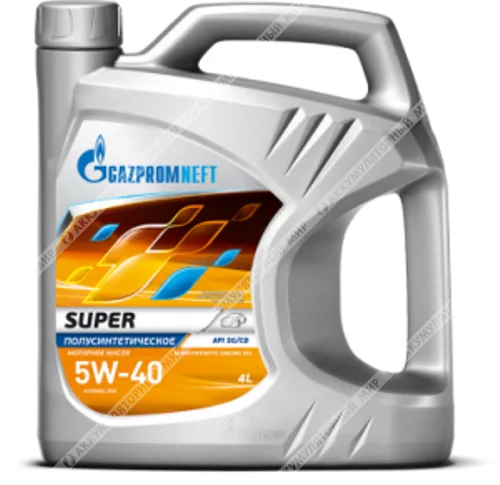 Масло моторное 5w40 Gazpromneft SUPER полусинтетическое 4л Фото 1