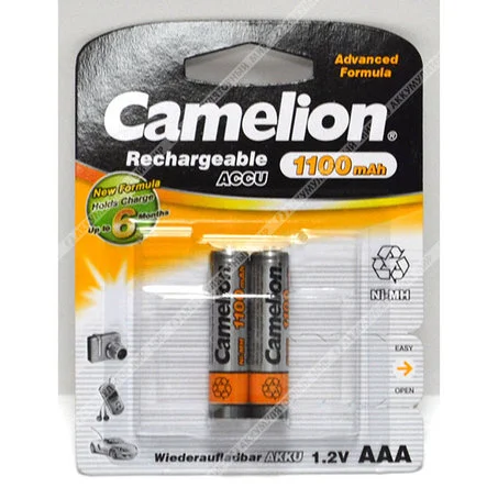 Аккумулятор Camelion R-03/AAA/1100 mAh BL*2 Фото 1