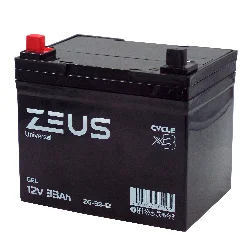 Аккумулятор ZEUS ZG-33-12 GEL (12V33Ah) универсальный Фото 1