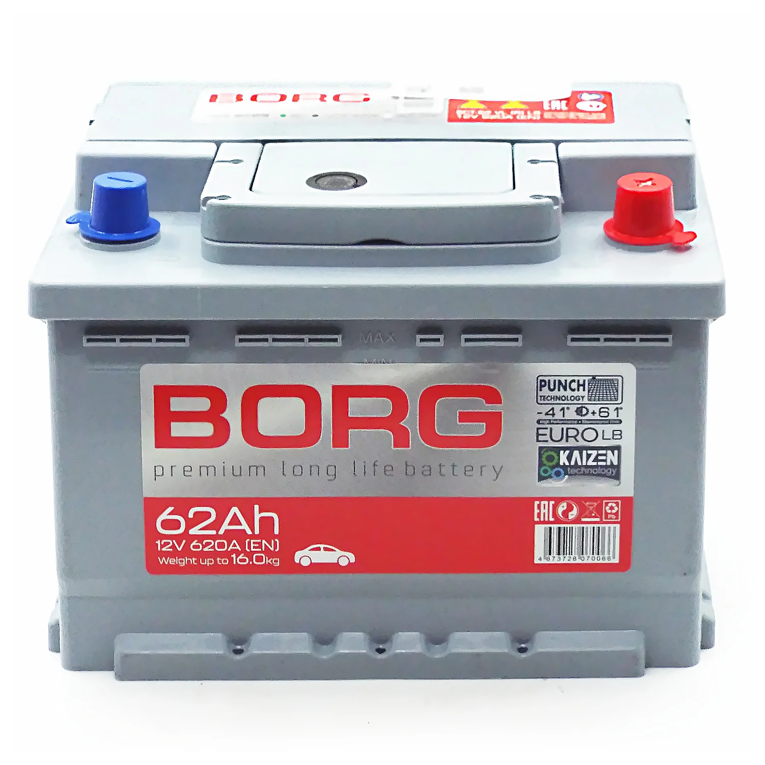 Аккумулятор BORG Premium LB 62 Ач о.п. Фото 1