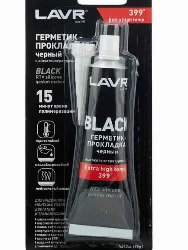 Герметик-прокладка черный высокотемпературный Black LAVR, 85 Г / Ln1738 Фото 1