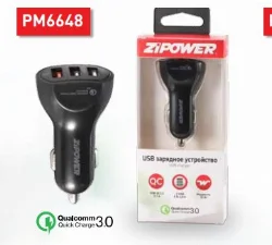 Устройство зарядное для телефона ZIPOWER 2 USB • 5 В-4,8 А Фото 1