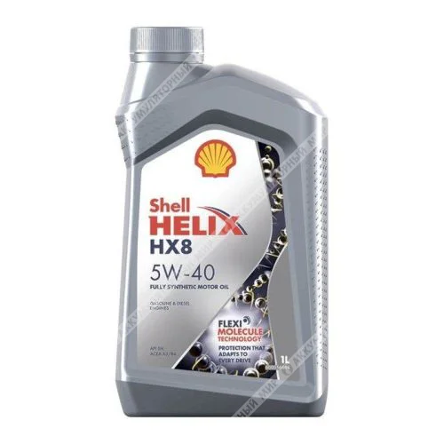 Масло моторное 5W40 Shell Helix HX8 синтетическое 1л Фото 1