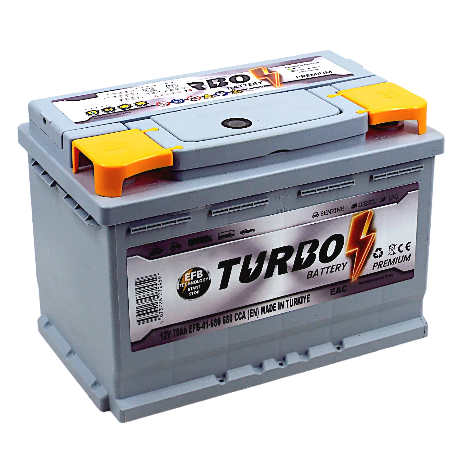 Аккумулятор TURBO EFB 70 Ач о.п. Фото 1