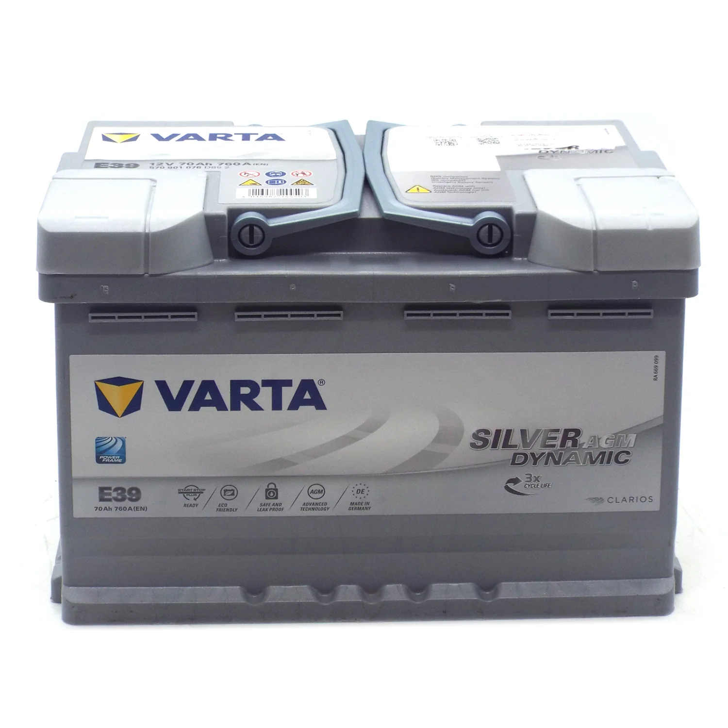 Аккумулятор VARTA Silver Dynamic AGM Е39 (A7) 70 Ач о.п. Фото 1