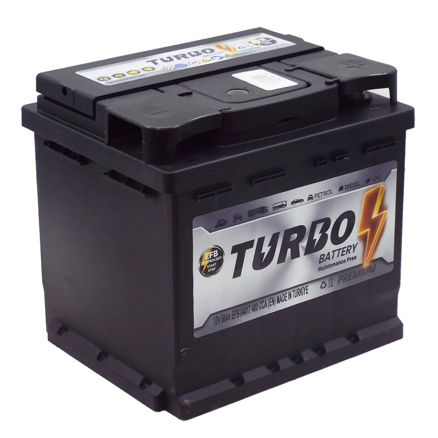 Аккумулятор TURBO EFB 50 Ач о.п.