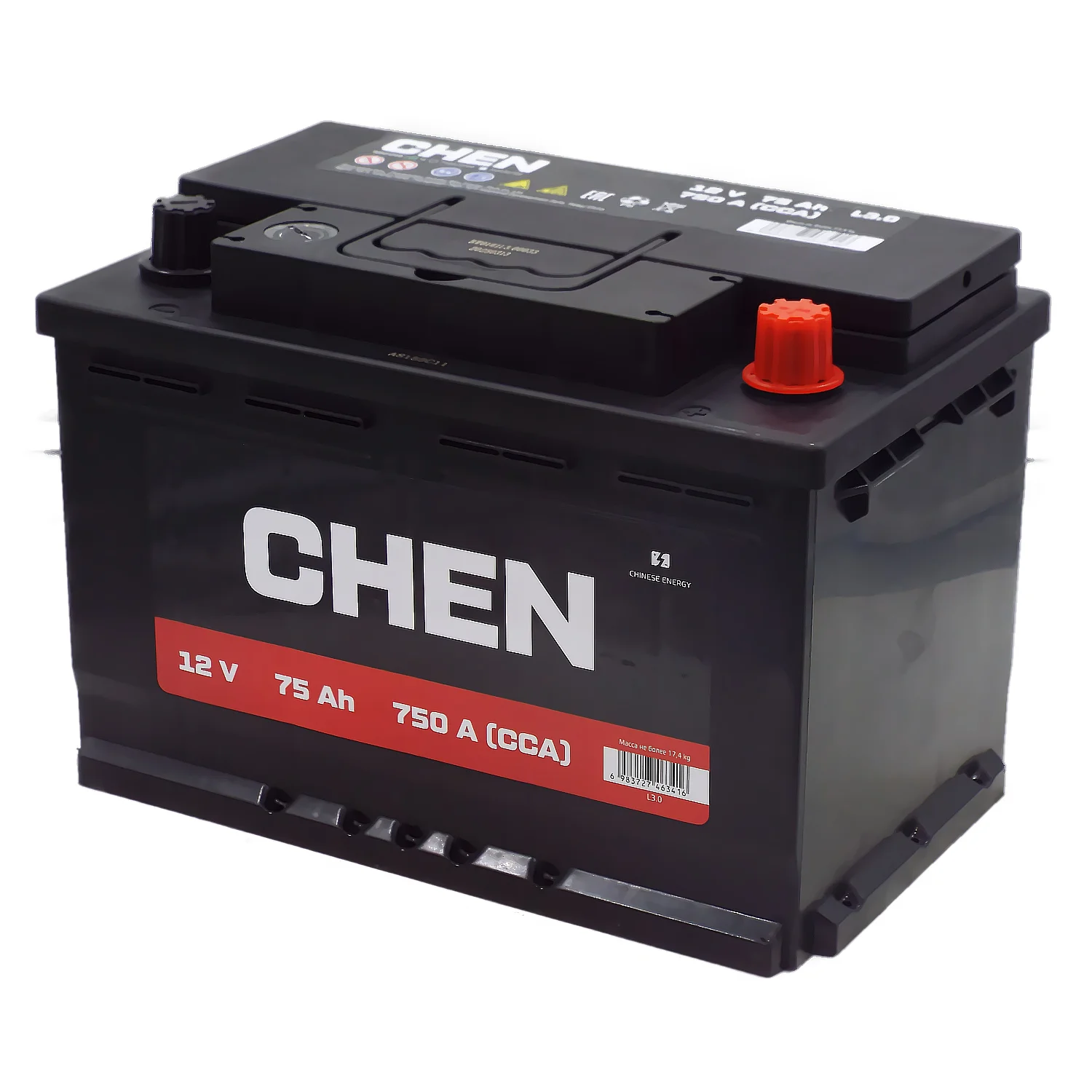 Аккумулятор CHEN 75 Ач о.п. Фото 1
