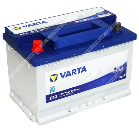 Аккумулятор Varta Blu Dynamic E12 74 Ач 574 013 068 п.п. Фото 1