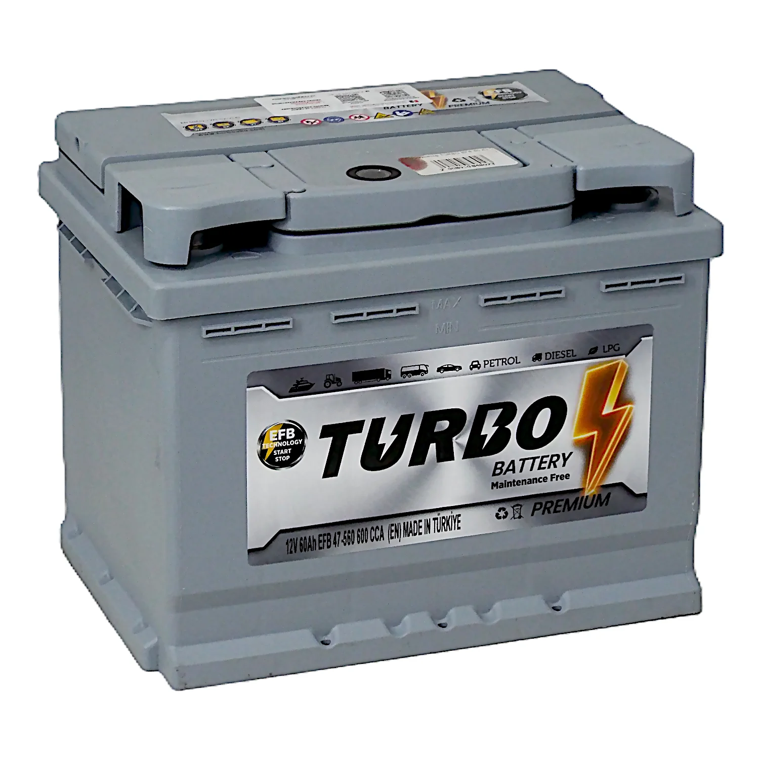 Аккумулятор TURBO EFB 60 Ач о.п.