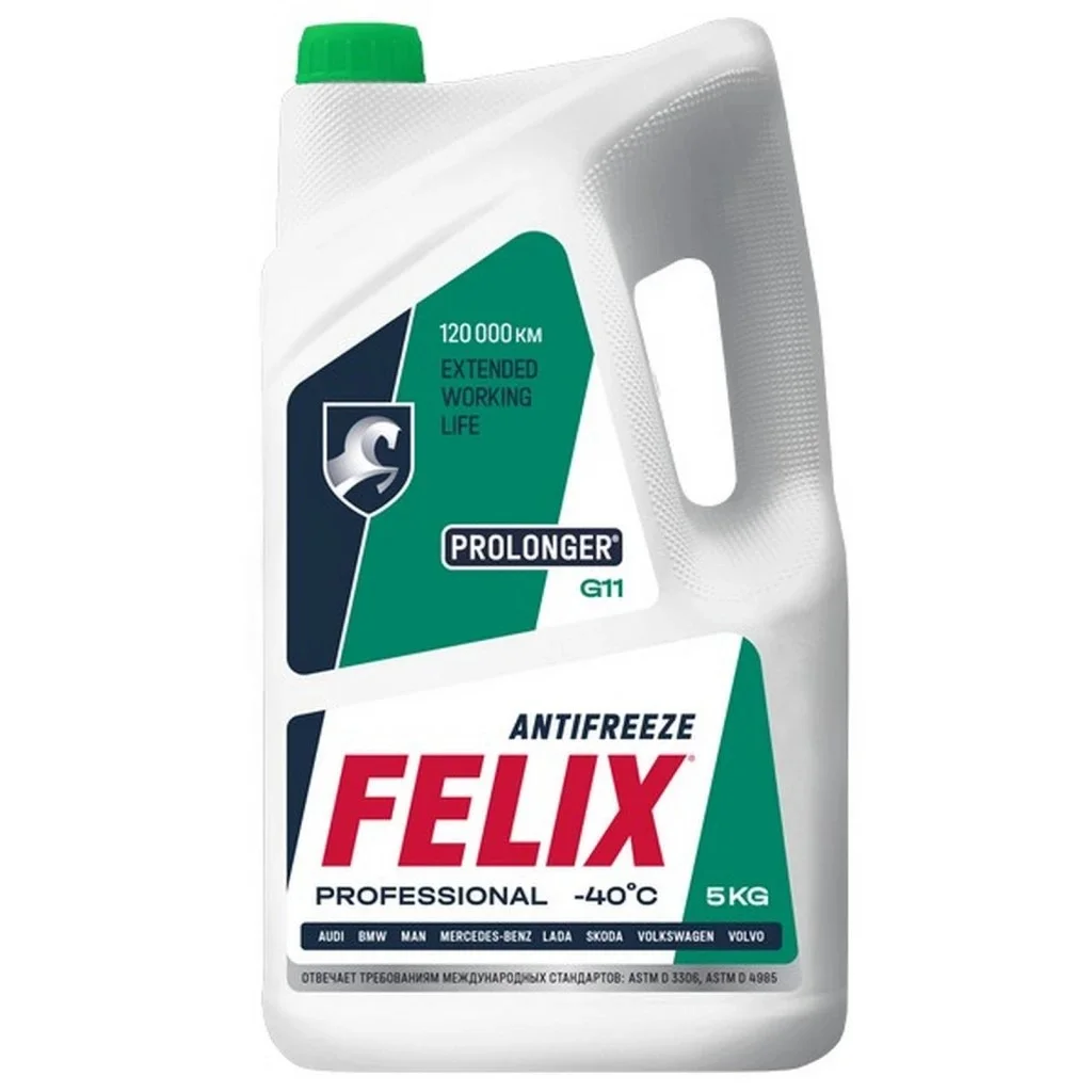 Антифриз FELIX Prolonger G11 зеленый, 5кг Фото 1
